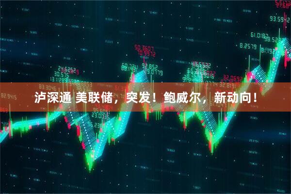 泸深通 美联储，突发！鲍威尔，新动向！