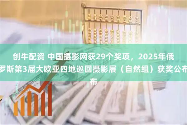 创牛配资 中国摄影网获29个奖项,2025年俄罗斯第3届大欧亚四地巡回摄影展(自然组)获奖公布
